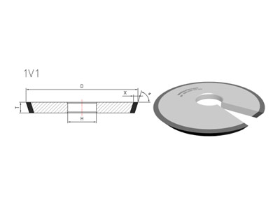 1V1 diamond grinding wheels 